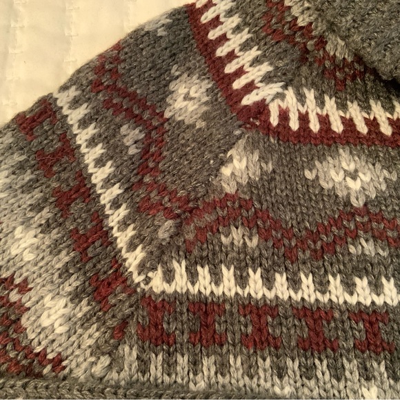 Far West Southwestern Sweaters Cardigan Wool Blend Grey Size S - Picture 5 of 8